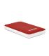 CARCASA HDD TQE-2528R 2,5" 9,5 MM SATA USB 3.1 GEN1 ROJA