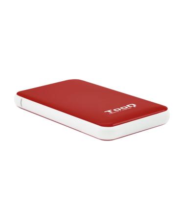 CARCASA HDD TQE-2528R 2,5" 9,5 MM SATA USB 3.1 GEN1 ROJA
