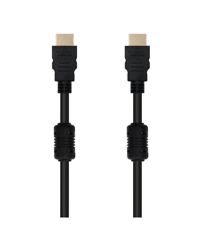 Nanocable - CABLE HDMI V1.4 De 5m CON FERRITA (ALTA VELOCIDAD   HEC) Conexin A M-A M - Alta Calidad De Imagen - Baja Interferenc
