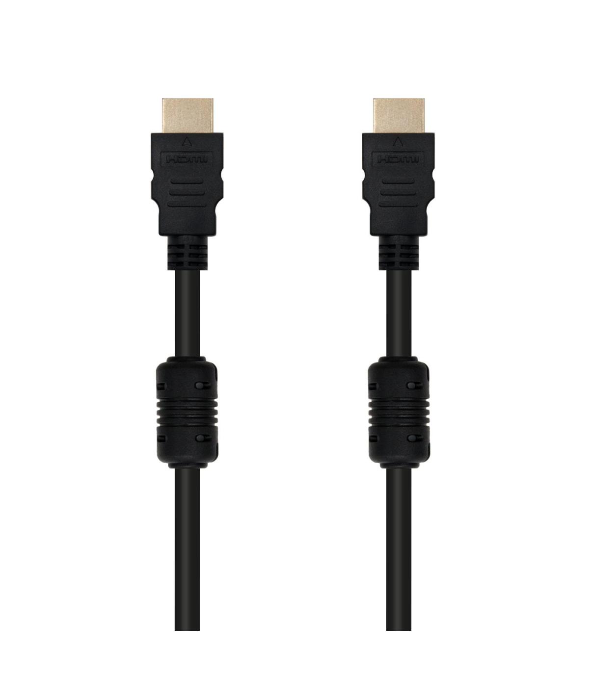 Nanocable - CABLE HDMI V1.4 De 5m CON FERRITA (ALTA VELOCIDAD   HEC) Conexin A M-A M - Alta Calidad De Imagen - Baja Interferenc