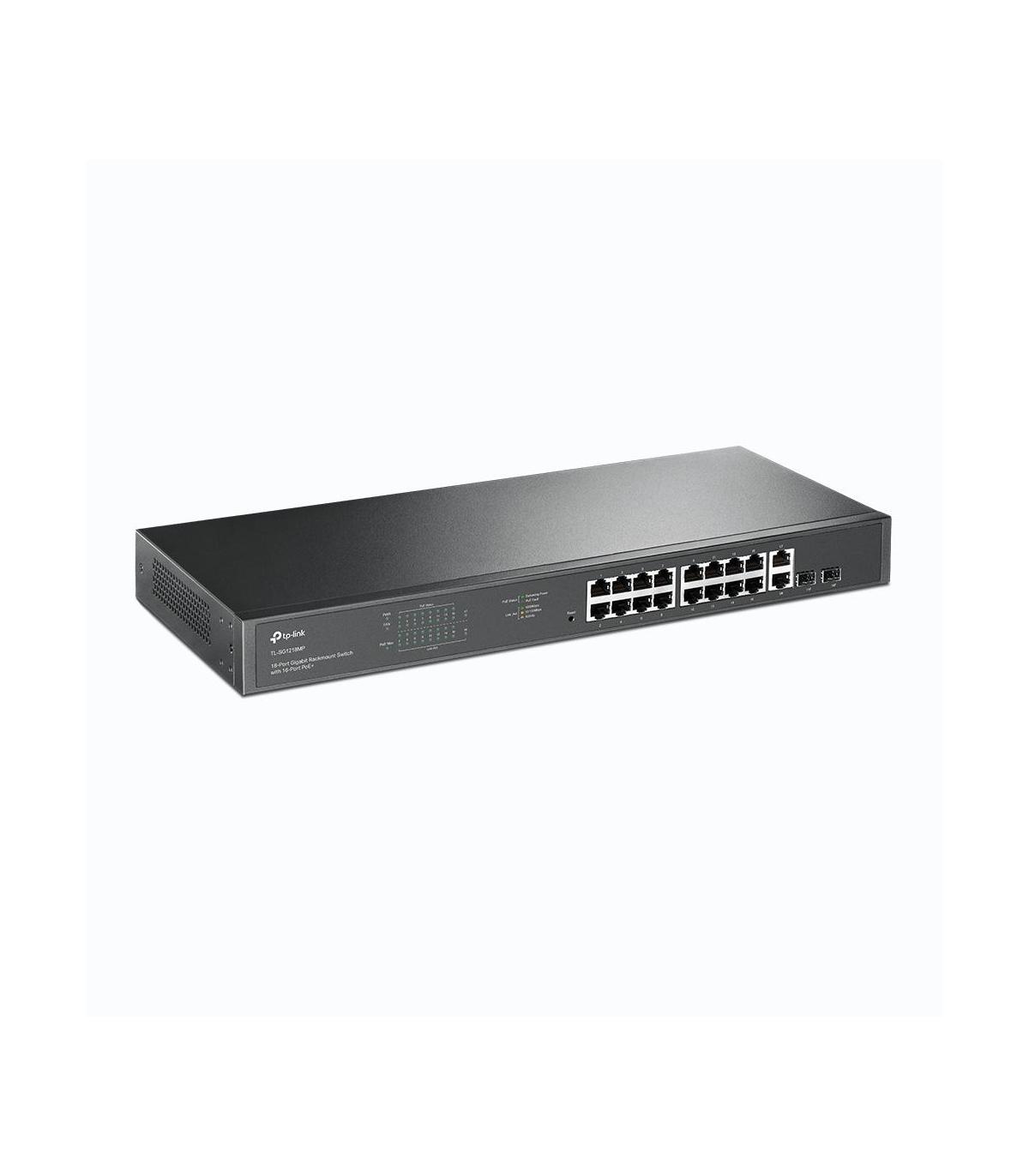 SWITCH TP-LINK 18-PORT GSWITCH TP LINK TL-SG1218MP   16x1G POE+, 2xSFP, 250W