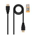 Nanocable - Cable HDMI 2.0 4K@60Hz 18Gbps A M-A M 0.5M Negro