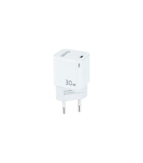 CARGADOR DE PARED GAN TOOQ TQWC-GANPD30WT  1XUSB TIPO-C  30W