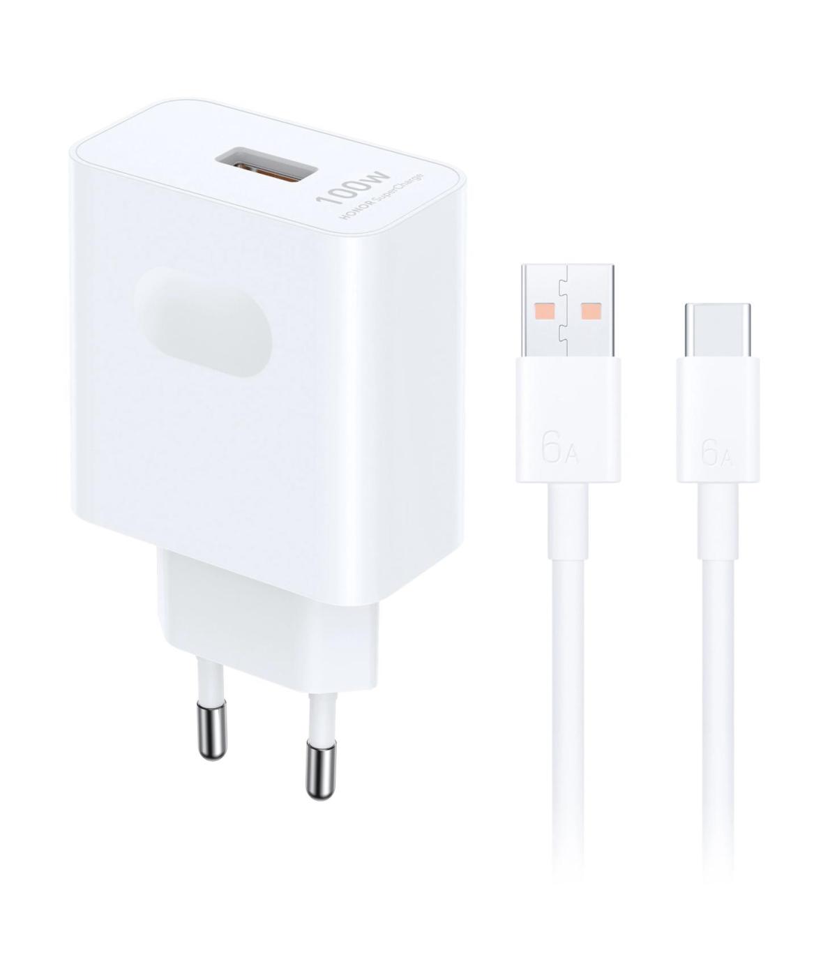 CARGADOR DE PARED GAN HONOR SUPERCHARGE POWER ADAPTER GAN(MAX 100W)  1XUSB TIPO-