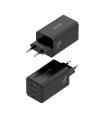 CARGADOR DE PARED GAN AISENS ASCH-100W3P052-BK  2XUSBTIPO-C  1XUSB  100W