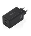 CARGADOR DE PARED GAN AISENS ASCH-100W3P052-BK  2XUSBTIPO-C  1XUSB  100W
