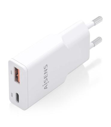 CARGADOR DE PARED GAN AISENS ASCH-30W2P046-W  1XUSB TIPO-C 1XUSB  30W  BLANCO