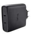 CARGADOR DE PARED GAN TRUST MAXO 100W  2XUSB TIPO-C INCLUYECABLE USB TIPO-C  100