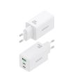 CARGADOR DE PARED GAN AISENS ASCH-65W3P072-W  2XUSB TIPO-C 1XUSB  65W  BLANCO