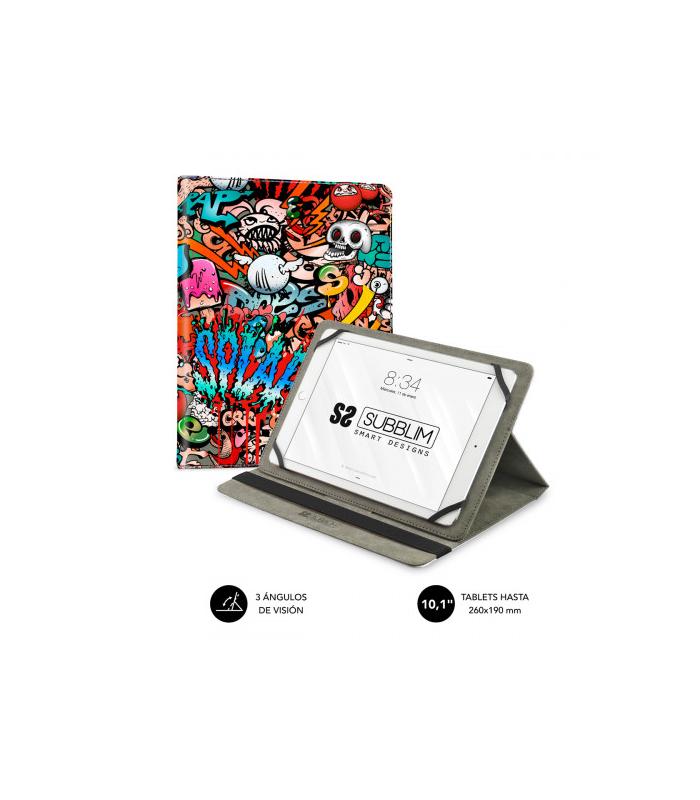 SUBBLIM Funda Tablet Universal TRENDY CASE GRAFFITI 10.1\"