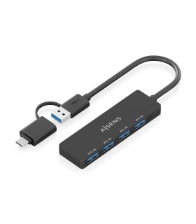 Hub USB Tipo-C + USB 3.1 Aisens A109-0987  4xUSB