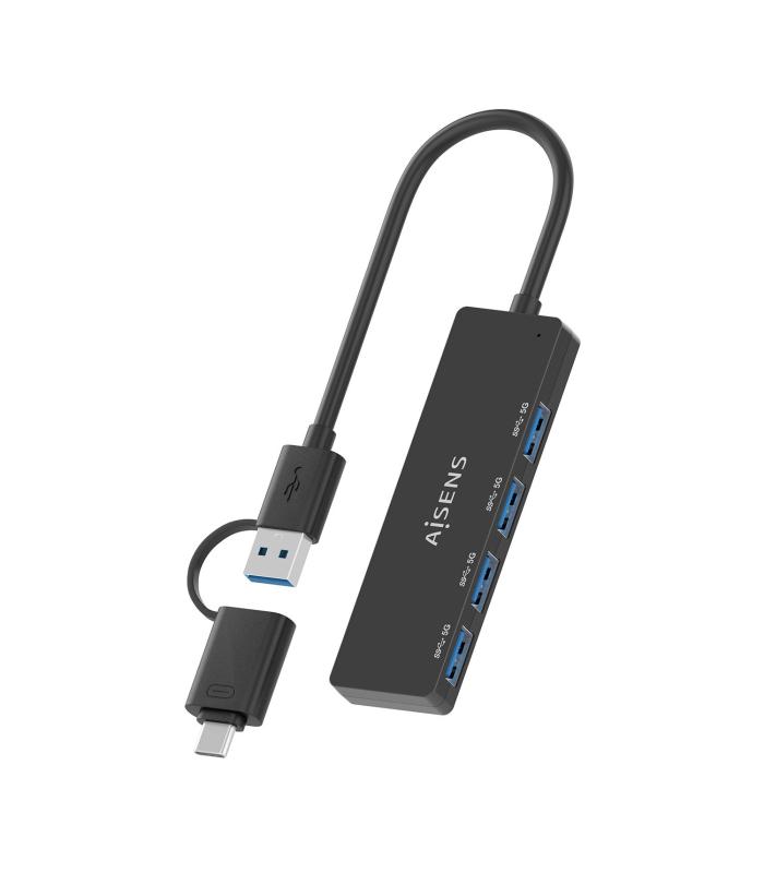 Hub USB Tipo-C + USB 3.1 Aisens A109-0987  4xUSB