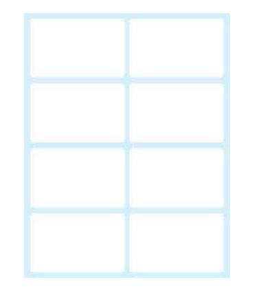 PAQUETE 10 HOJAS ETIQUETAS BLANCAS EN SOBRE-58X36 MM TICO E-5836