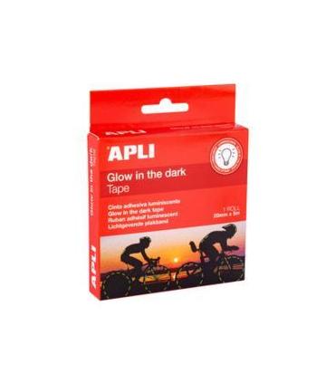 CINTA ADHESIVA LUMINISCENTE 20 MM X 5 M APLI 19235