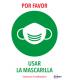 SEALES ADHESIVOS PREIMPRESO  \"USAR MASCARILLAS \" SOBRE DE 2 HOJAS EN A4 AVERY AV_KITCOVID2_ES