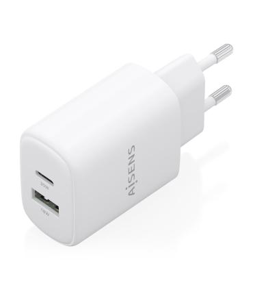 CARGADOR DE PARED GAN AISENS A110-0977  1XUSB TIPO-C  1XUSB 30W  BLANCO