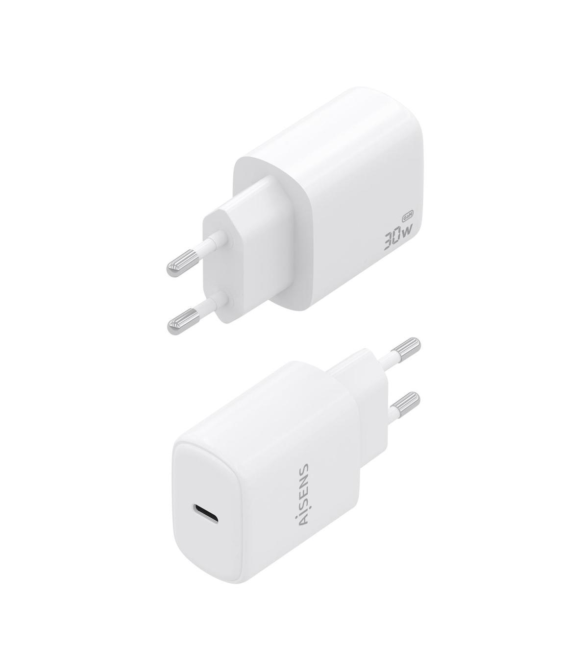 CARGADOR DE PARED GAN AISENS A110-0975  1XUSB TIPO-C  30W BLANCO