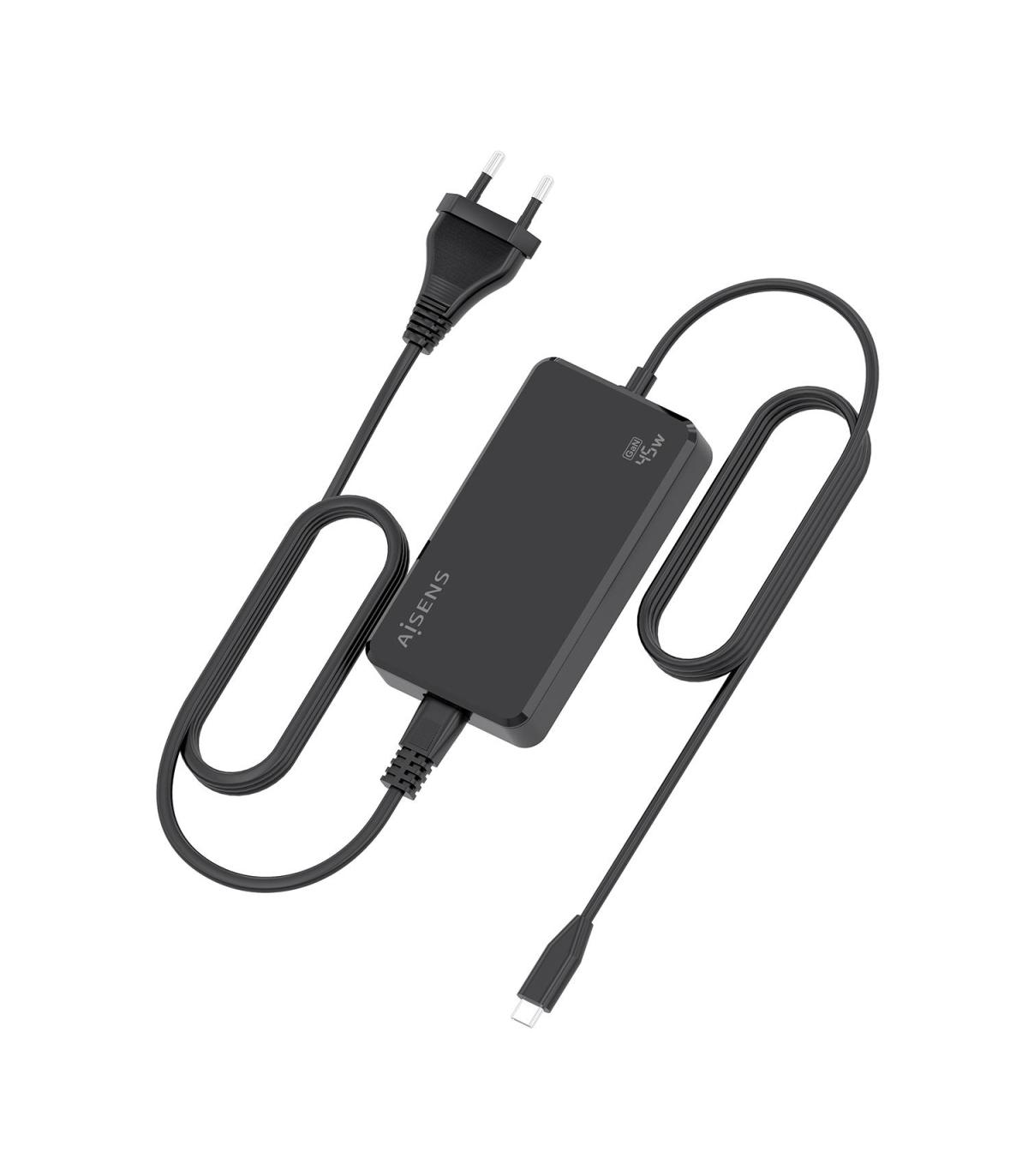 CARGADOR SOBREMESA GAN AISENS ASCH-1PD45D067-BK  1XUSBTIPO-C  45W