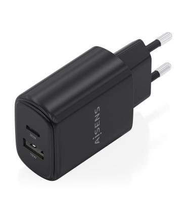 CARGADOR DE PARED GAN AISENS A110-0978  1XUSB TIPO-C  1XUSB 30W  NEGRO