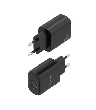 CARGADOR DE PARED GAN AISENS A110-0978  1XUSB TIPO-C  1XUSB 30W  NEGRO