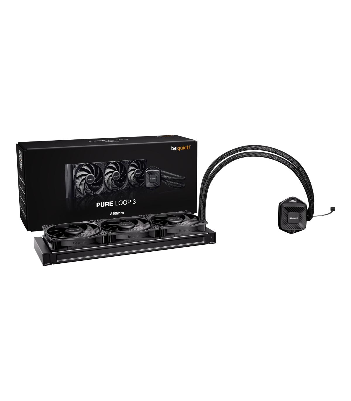 REFRIGERACION LIQUIDA BEQUIET PURE LOOP 3 360 MM NEGRA