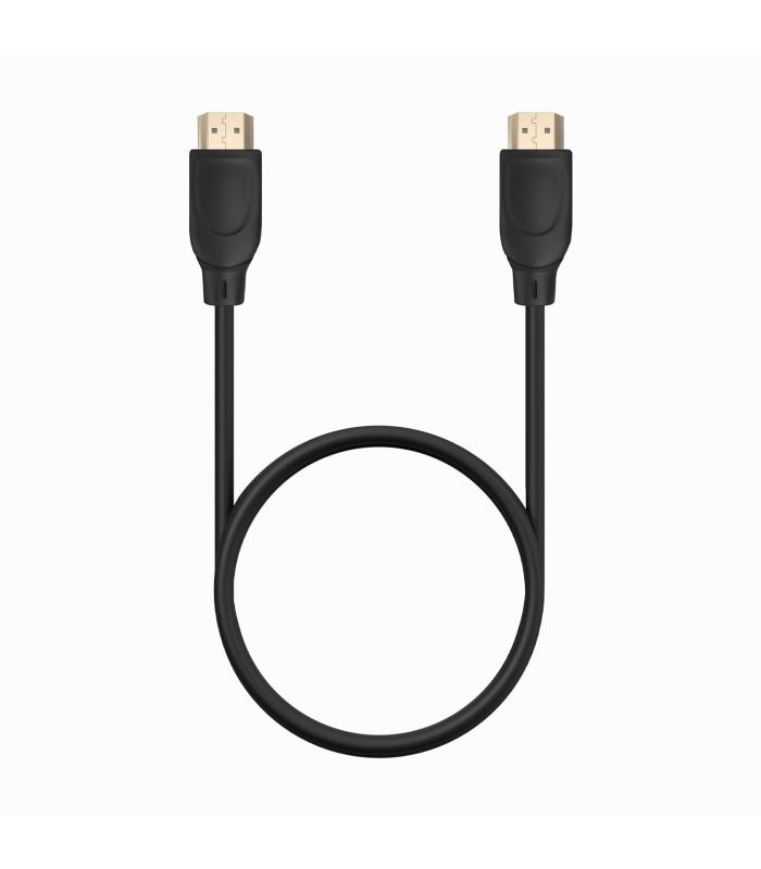CABLE HDMI AISENS V2.0 PREMIUM 4K60HZ 18GBPS A M-A M 0.5M NEGRO
