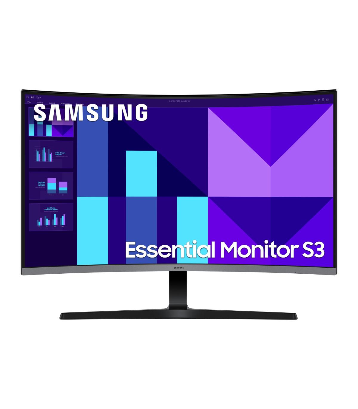 Monitor Profesional Curvo Samsung Essential S39GD S32D390GAU 32'  Full HD  Negro