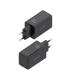 CARGADOR DE PARED GAN AISENS ASCH-65W2P079-BK  2XUSB TIPO-C 65W  NEGRO