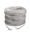 BOBINA CABLE RED AISENS RJ45 CAT.5E UTP RIGIDO AWG24 GRIS 100M