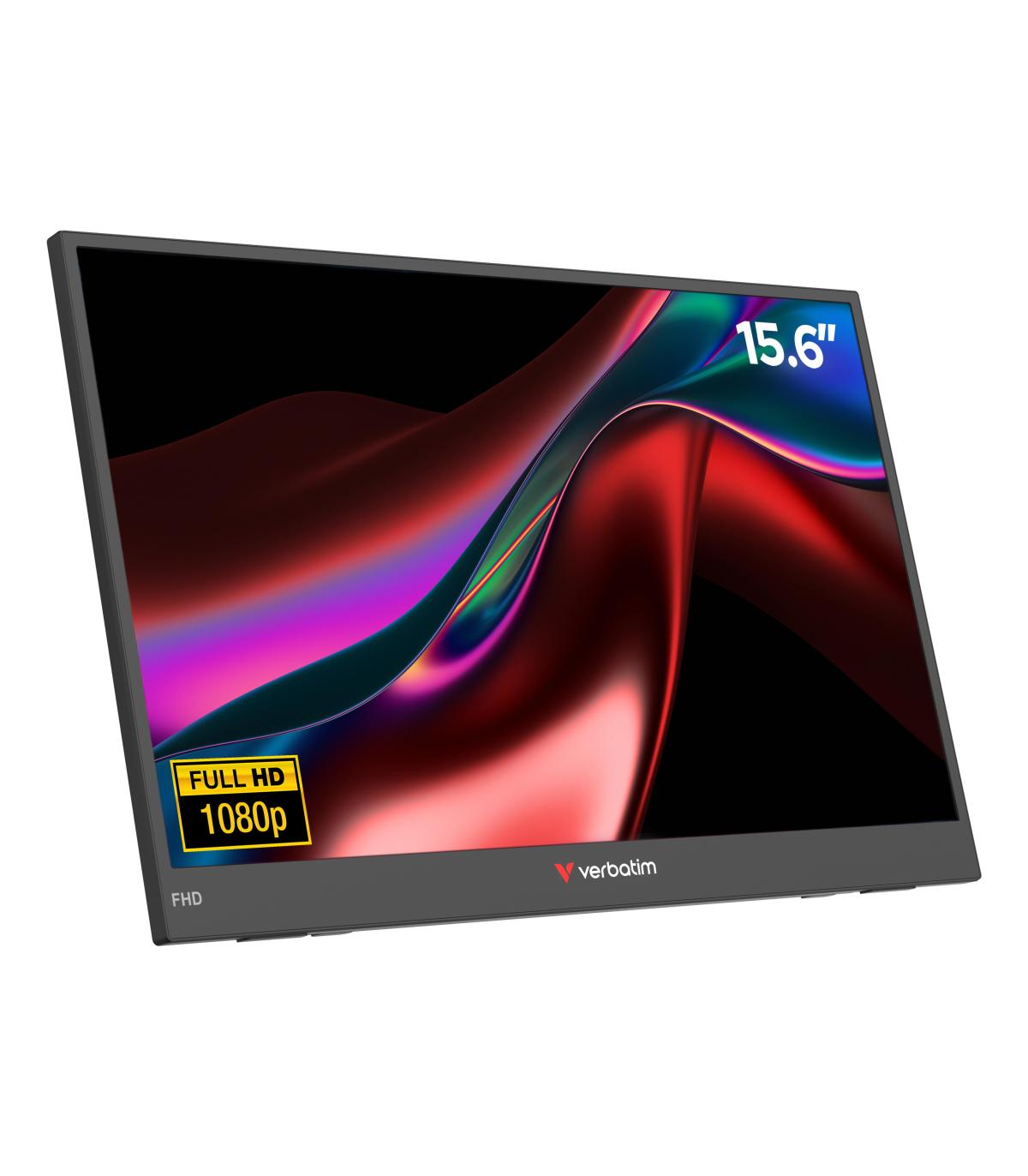 Monitor Porttil Verbatim Non-Touch Light 15.6'  Full HD  Multimedia  Negro