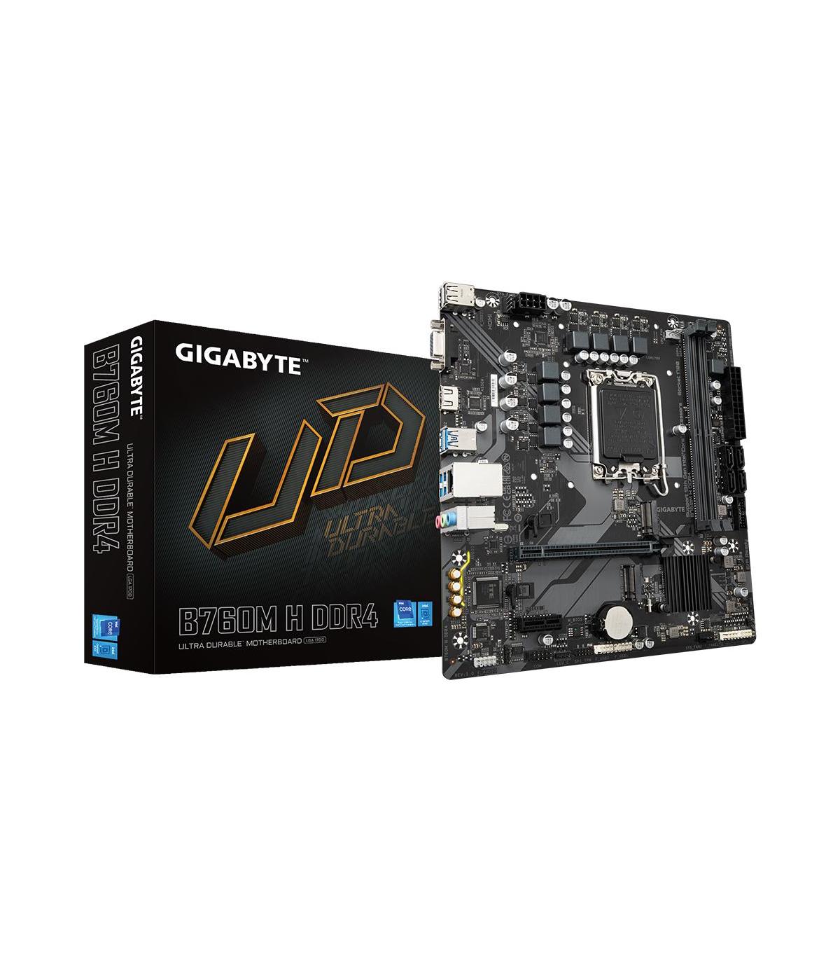 PB S1700 GIGABYTE B760M H DDR4 G10 2DDR4 PCI4 LAN 1.0GB 4SATA3 2M2 MATX