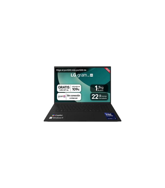 PORTATIL LG GRAM,16\",16Z90T, INTEL CORE ULTRA 7, 40,6 CM, 2560 X 1600 PIXELES, 32 GB, 1 TB, WINDOWS 11 HOME