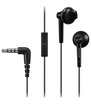 Auriculares Intrauditivos Panasonic RP-TCM55/ con Micrfono/ Jack 3.5/ Negros