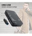 LECTOR DE TARJETAS EXTERNO DNIE  SIM ADAPTADOR A USB-C COOLBOX COO-CRE-4AC