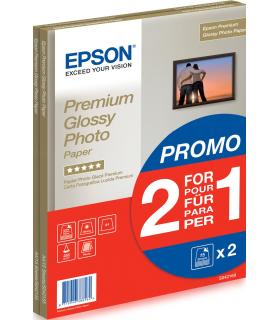 PAPEL FOTO PREMIUN GLOSSY EPSON A4 - 255GR M (15 HOJAS) 2X1