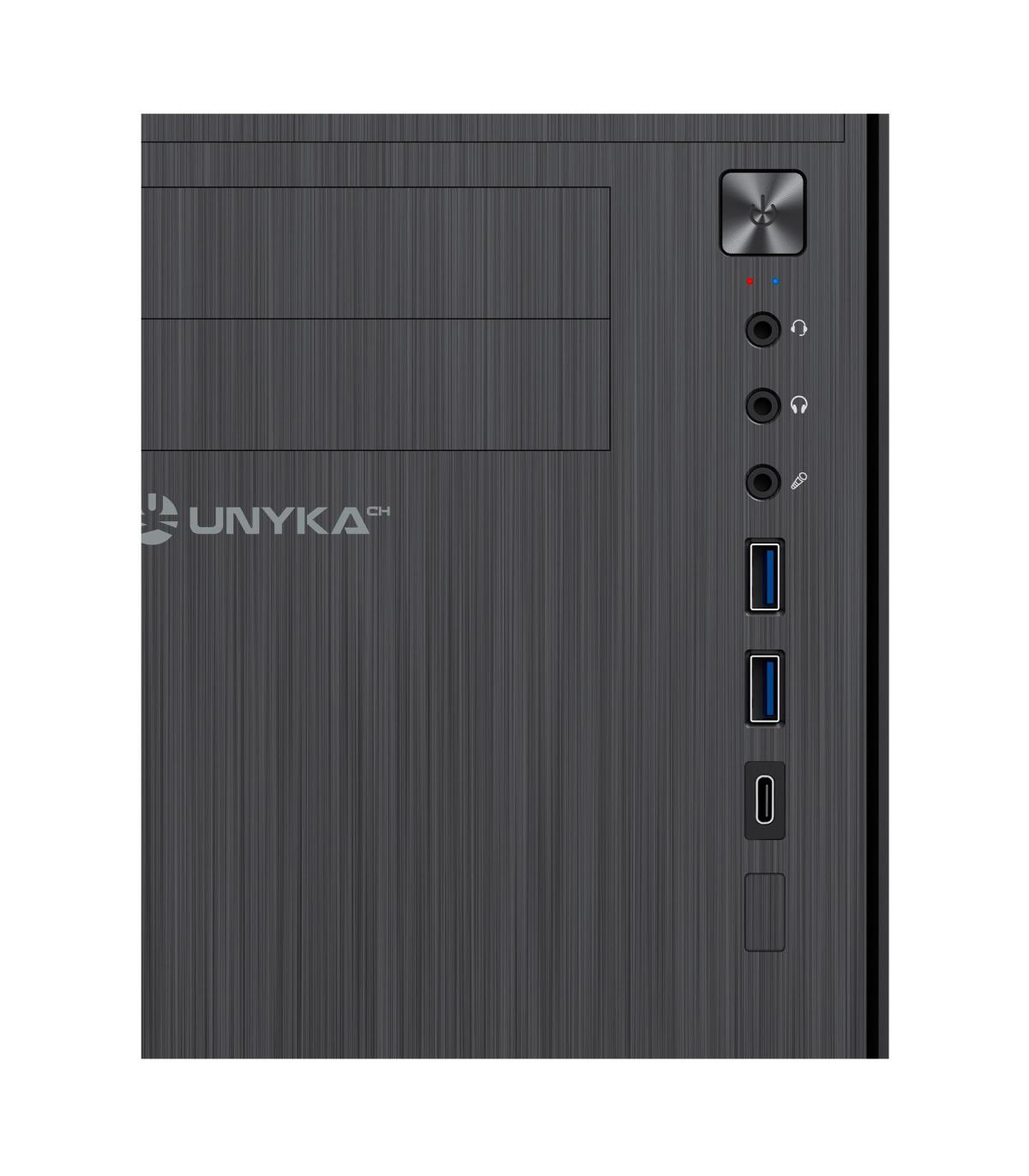 CAJA  MICRO-ATX UNYKA AERO C12 BLACK SIN FUENTE  UK52110V2