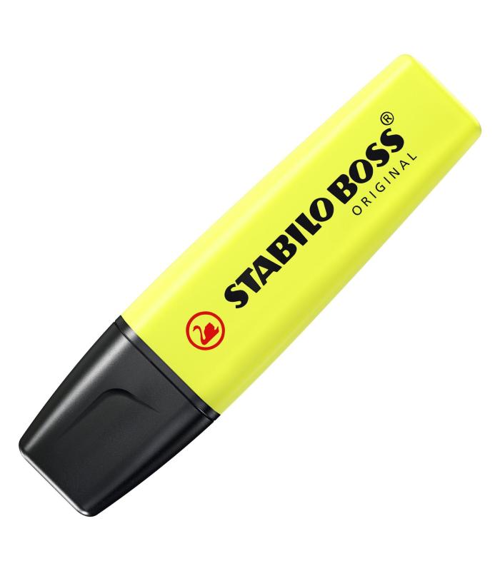 Caja De Marcadores Fluorescentes Stabilo Boss Original  10 Unidades  Amarillos