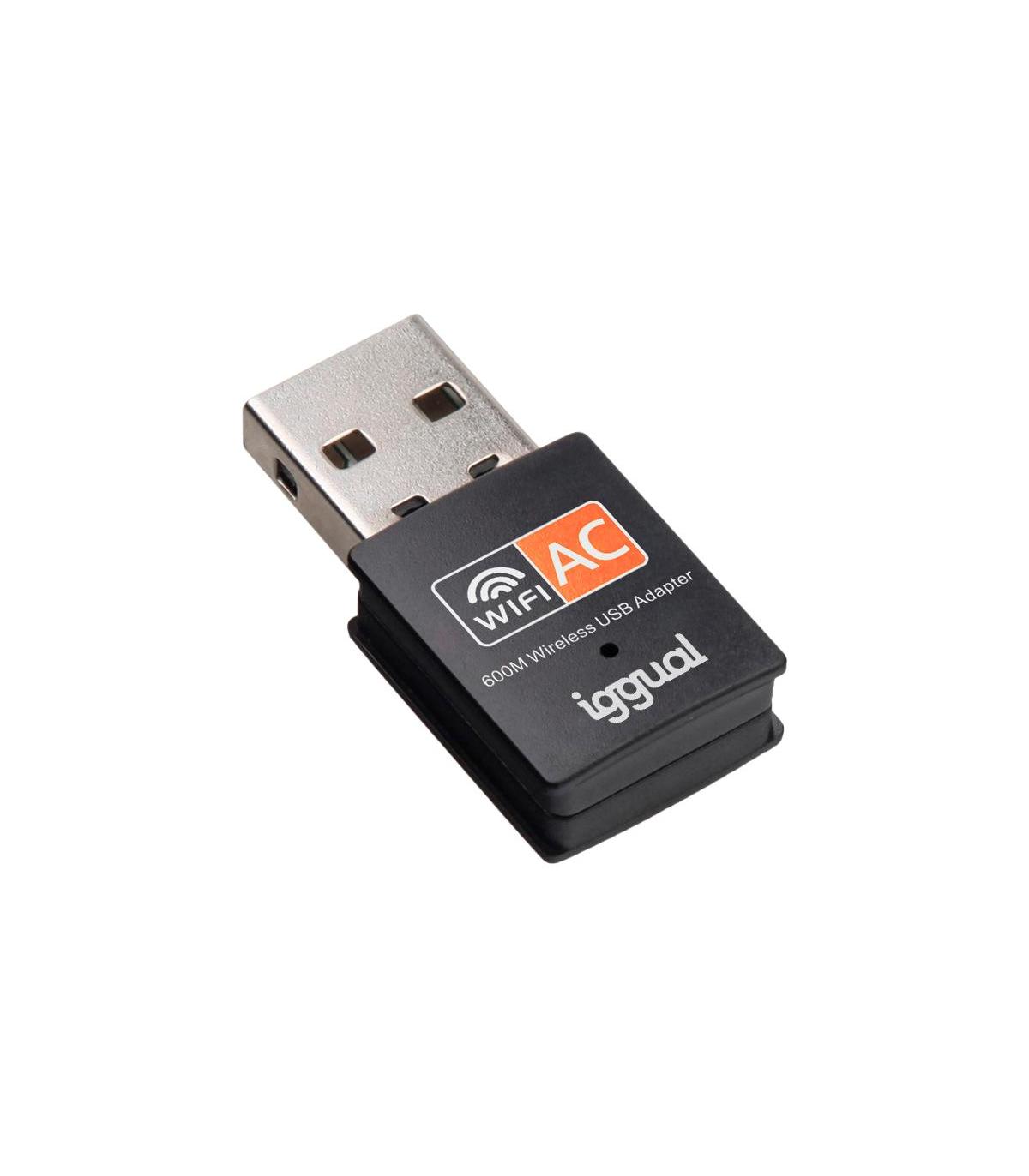 Iggual Adaptador USB Wifi 600 Mbps Dual 2.4G 5G