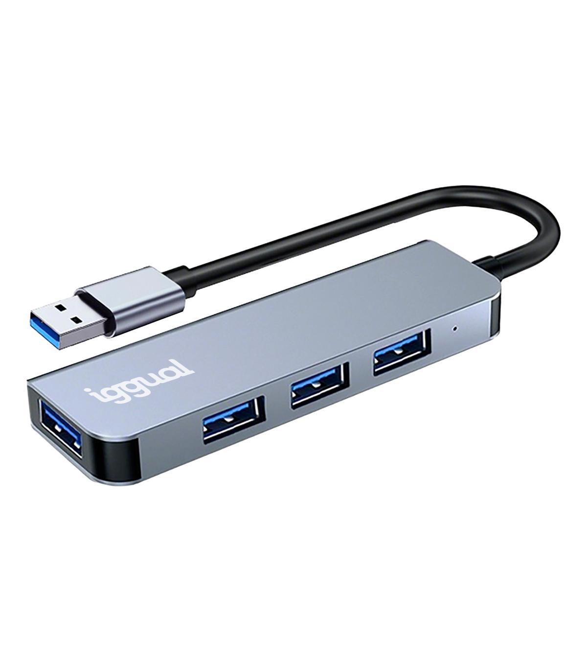 Iggual Hub USB-A 3.0 X 4 Puertos USB-A 3.0