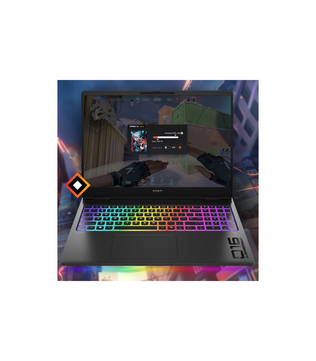 PORTATIL HP OMEN MAX 16-AH0039NS U9 275HX 32GB 1TB RTX5070 Ti 16\" FDOS