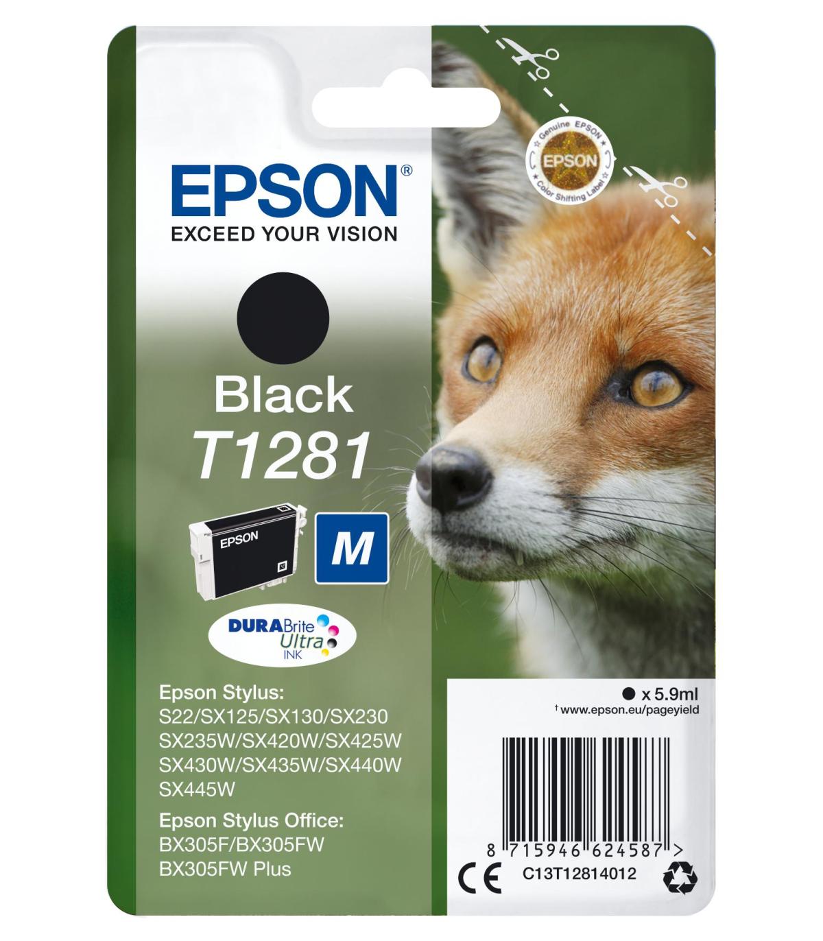 CARTUCHO NEGRO EPSON T1281