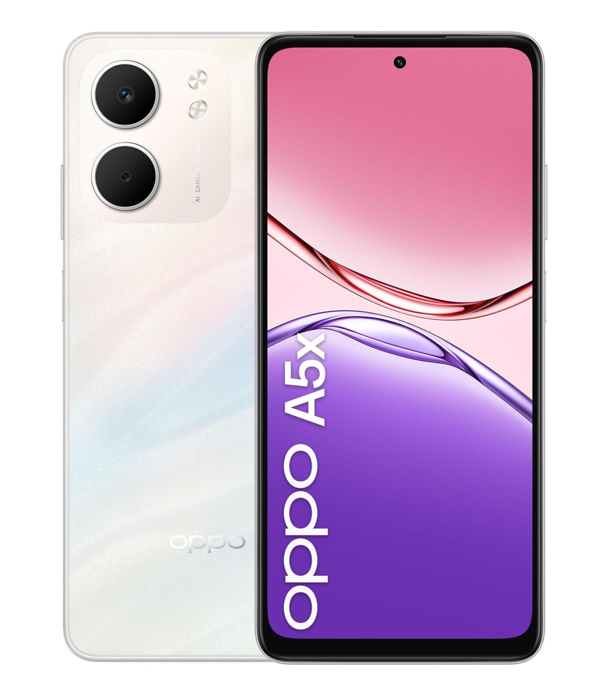 Smartphone Oppo A5x 4GB  128GB  6.67'  Blanco