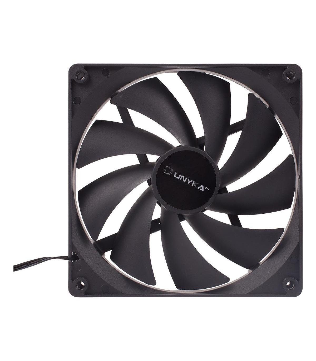 VENTILADOR CAJA ADICIONAL 14X14 UNYKA NEGRO 51790