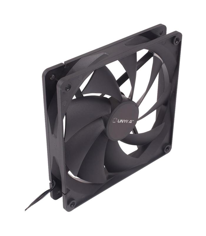 VENTILADOR CAJA ADICIONAL 14X14 UNYKA NEGRO 51790