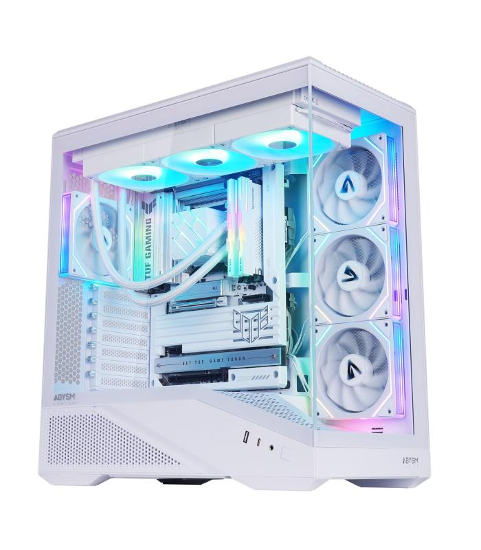 CAJA ATX ABYSM GAMING ARIAN FRAME A400 CRISTAL TEMPLADO USB3.2 BLANCA AB123533W