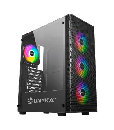 CAJA ATX UNYKA GAMING MIR 100 BLACK VENTANA ARGB(SIN FUENTE)511303