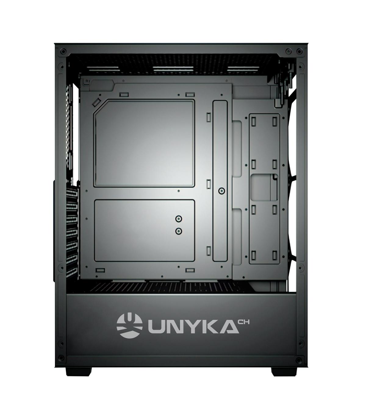 CAJA ATX UNYKA GAMING MIR 100 BLACK VENTANA ARGB(SIN FUENTE)511303