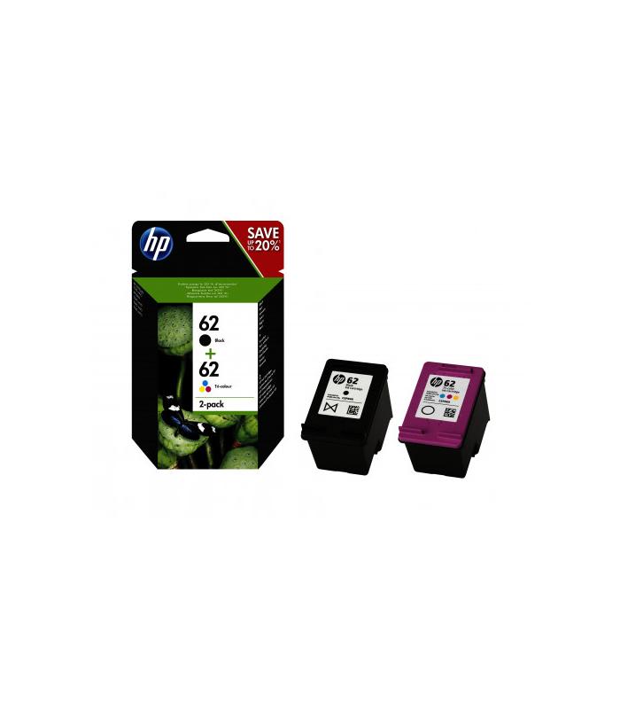 HP 62 CARTUCHO DE TINTA HP62 NEGRO - TRICOLOR (N9J71AE)