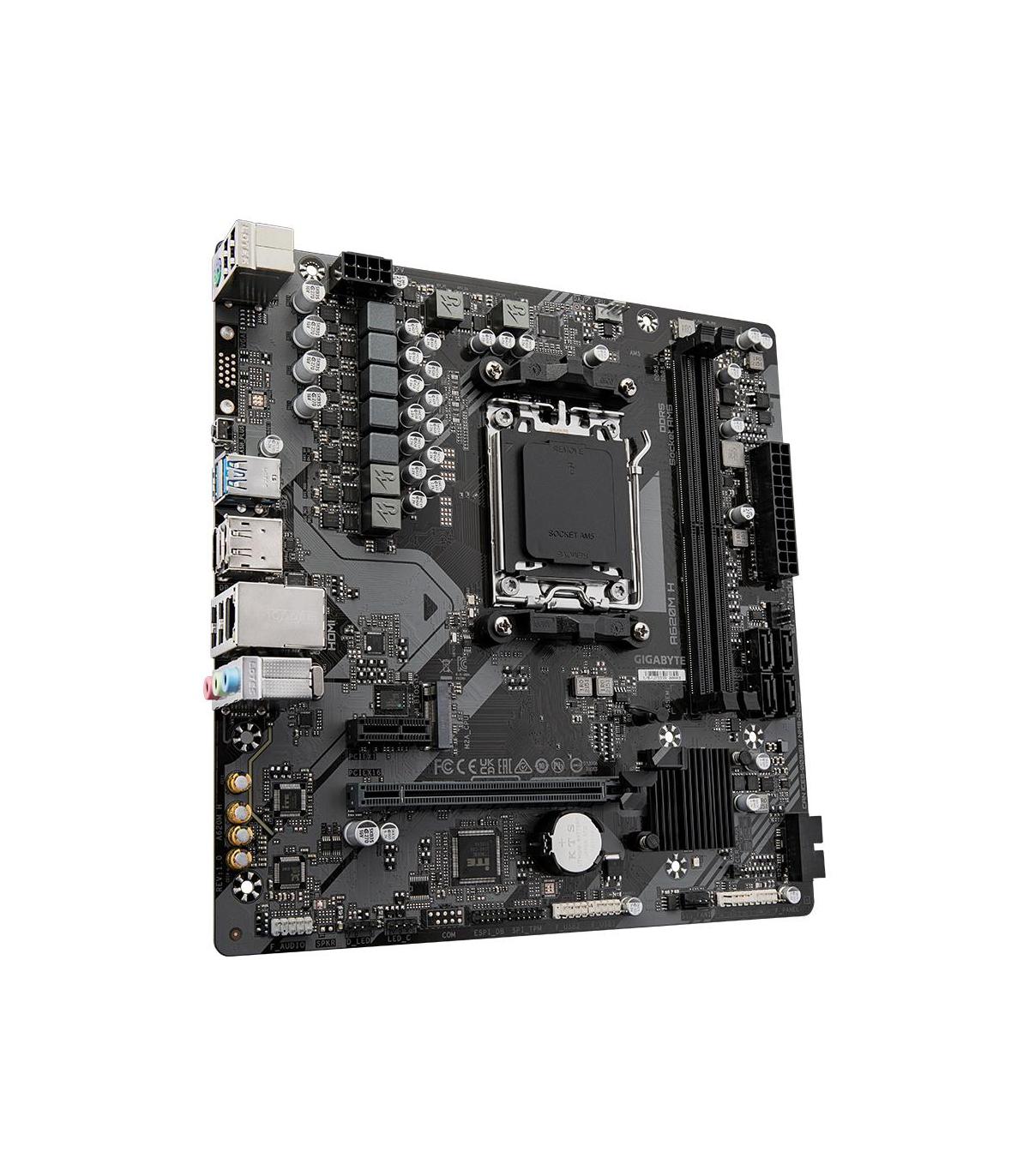 Placa Base Gigabyte A620M H Socket AM5  DDR5  PCIe 4.0  Micro ATX