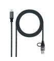 Nanocable Cable USB3.2 100W USB-C+A USB-C 1 M